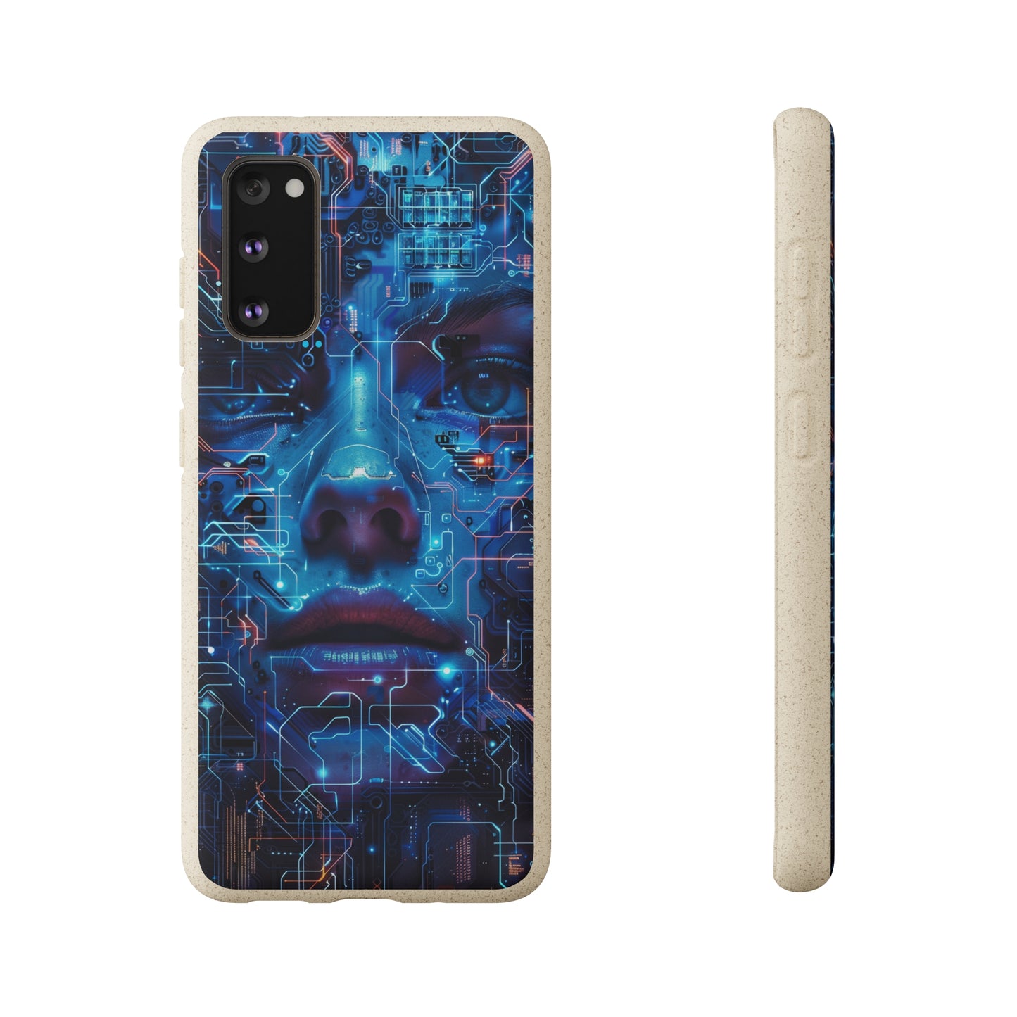 Cyberpunk woman Biodegradable Phone Case | iPhone / Samsung