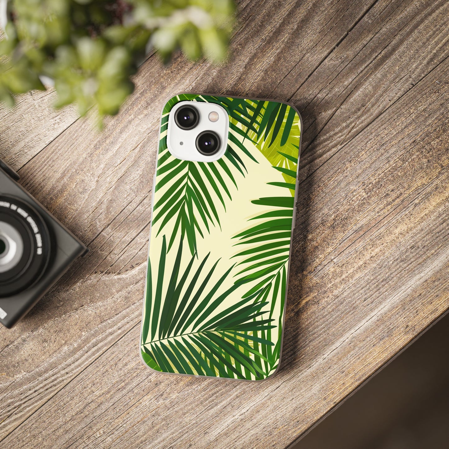 Green Leaves Pattern Phone Case | iPhone / Samsung