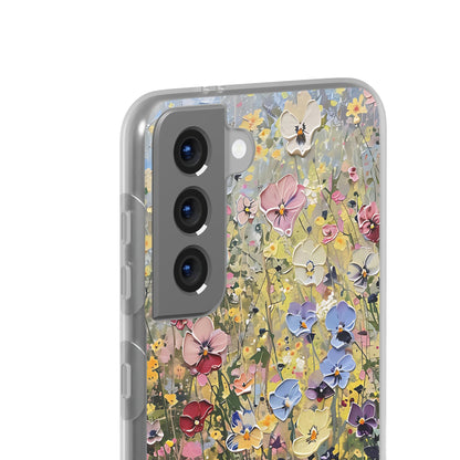 Damien Hirst Inspired Oil on Canvas Flowers | iPhone/Samsung | Slimline Phone Case