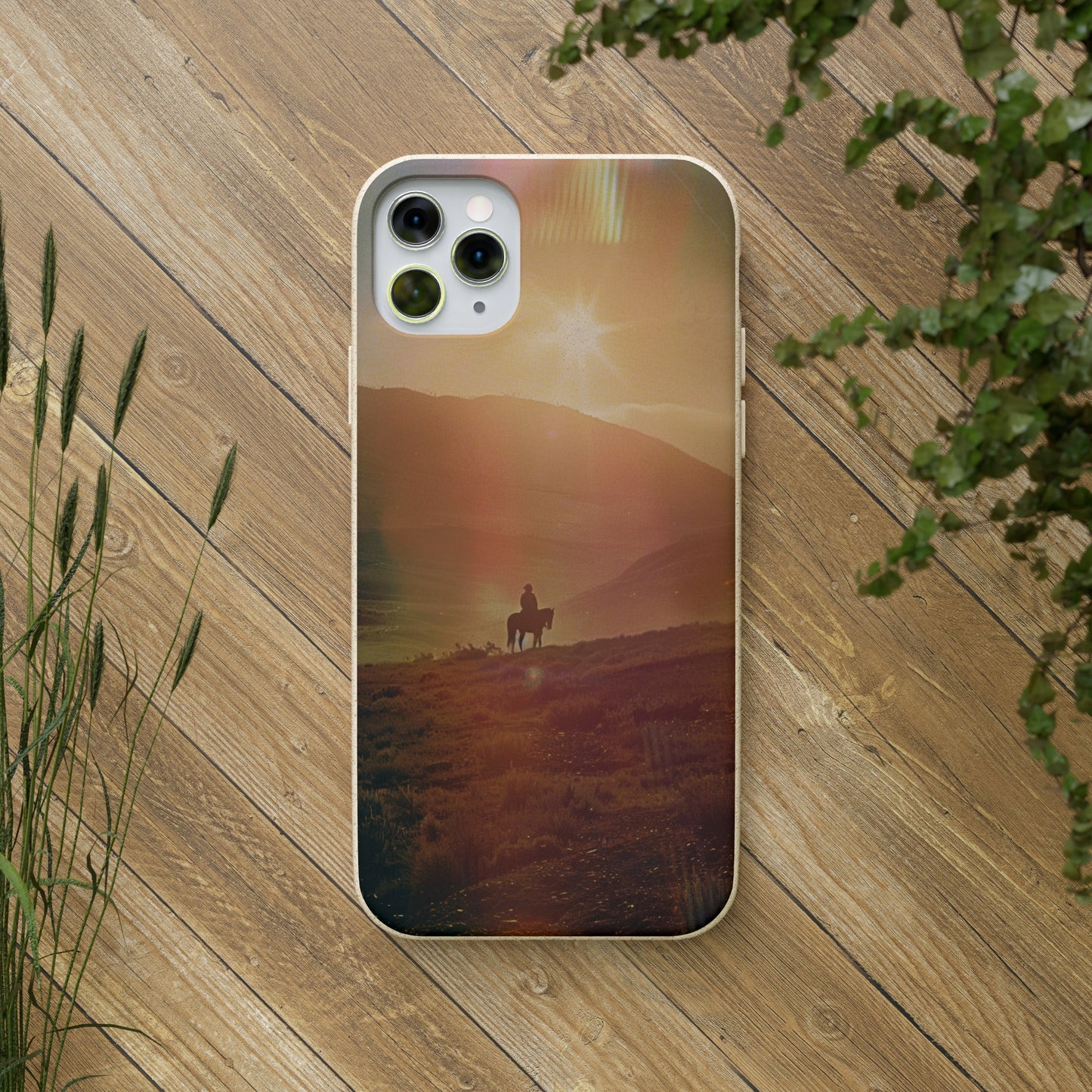 Horse rider cinematic Biodegradable Phone Case | iPhone / Samsung