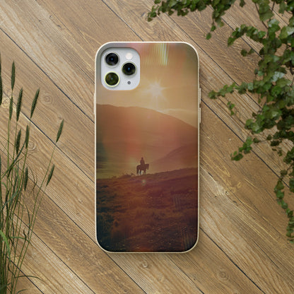 Horse rider cinematic Biodegradable Phone Case | iPhone / Samsung