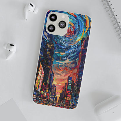 Van Gogh inspired City scene | iPhone/Samsung | Slimline Phone Case