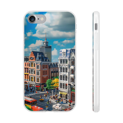 Lego style street scene protective phone case