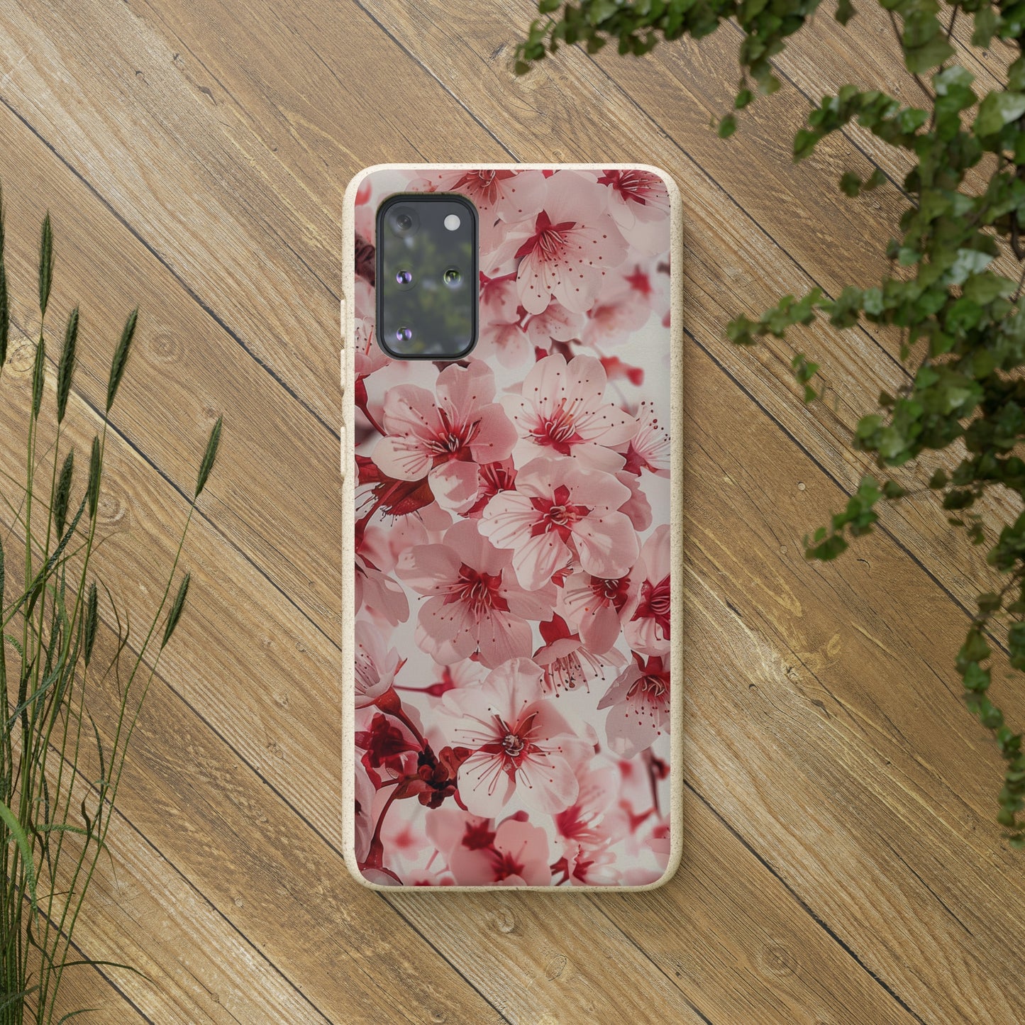 Pink Flowers Biodegradable Phone Case | iPhone / Samsung