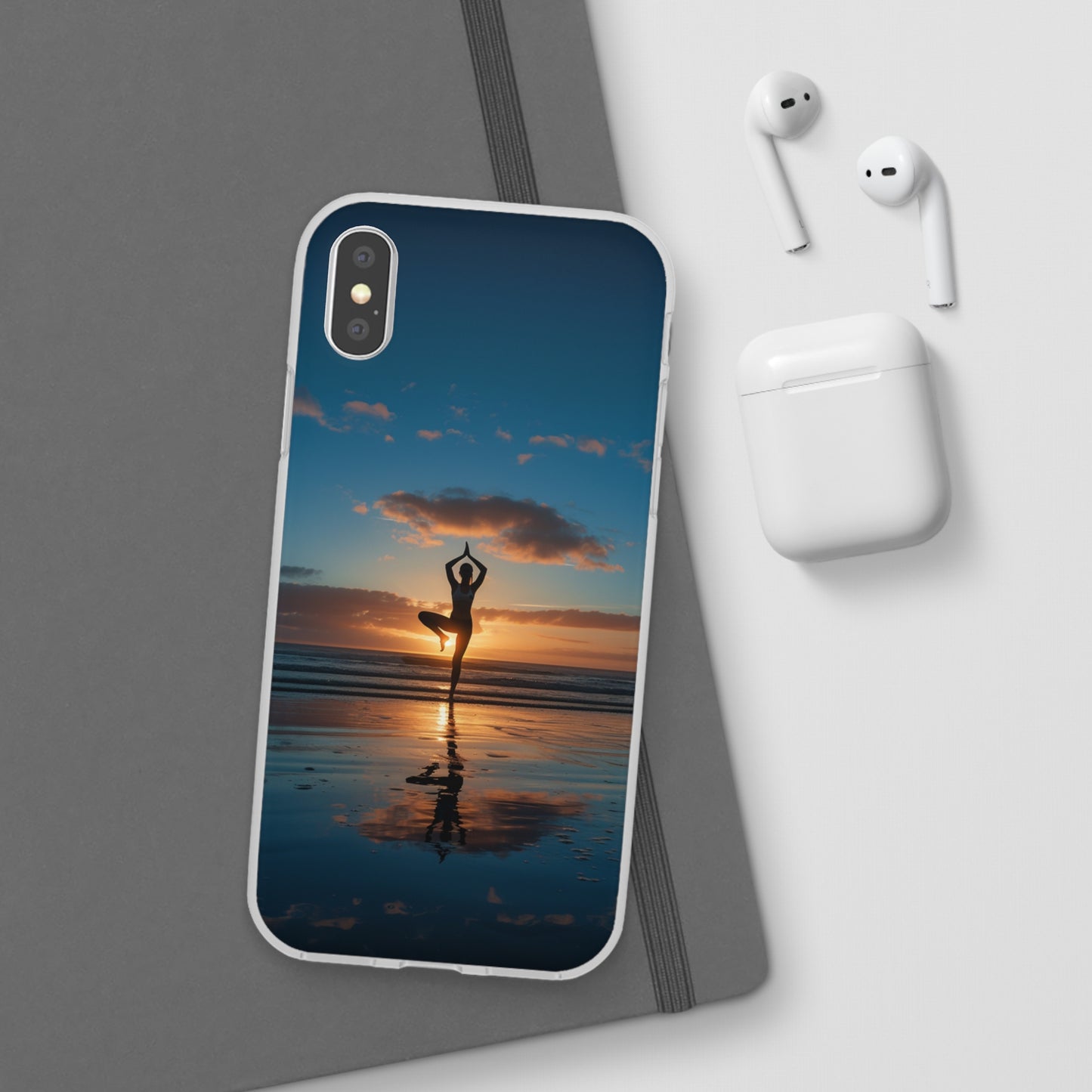 Yoga on the beach Phone Case | iPhone / Samsung