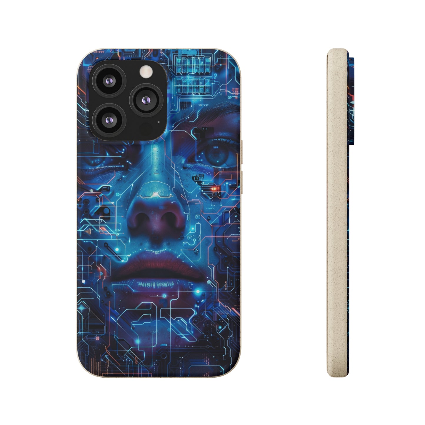 Cyberpunk woman Biodegradable Phone Case | iPhone / Samsung