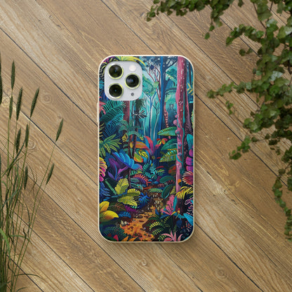 Colourful Rain Forest Biodegradable Phone Case | iPhone / Samsung