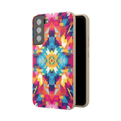 Bold, colourful pattern Biodegradable Phone Case | iPhone / Samsung