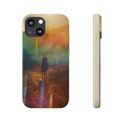 Horse rider cinematic Biodegradable Phone Case | iPhone / Samsung