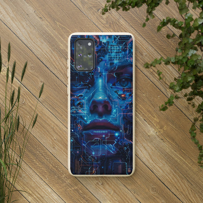 Cyberpunk woman Biodegradable Phone Case | iPhone / Samsung