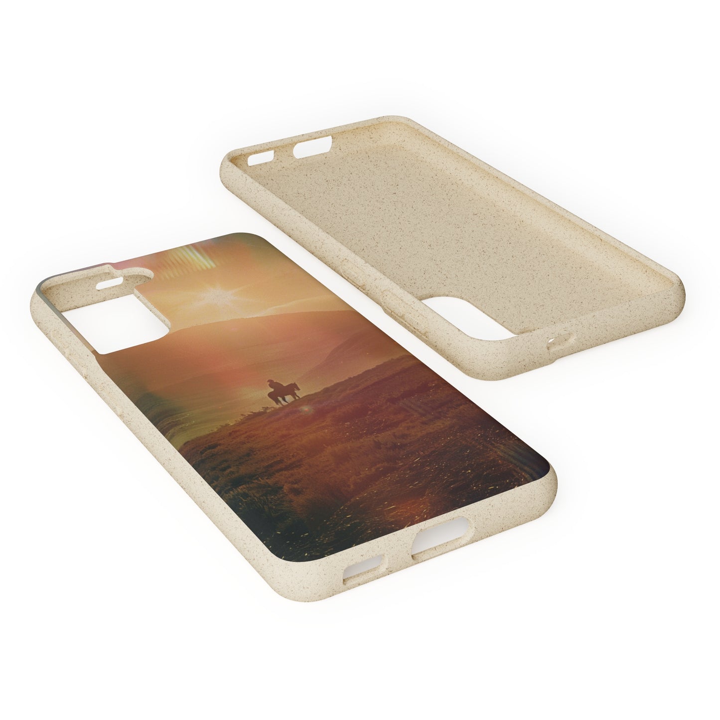 Horse rider cinematic Biodegradable Phone Case | iPhone / Samsung