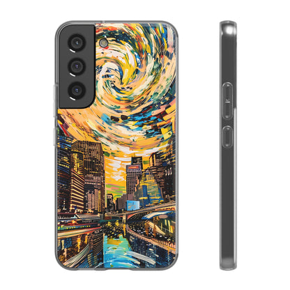 Van Gogh inspired City scene | iPhone/Samsung | Slimline Phone Case