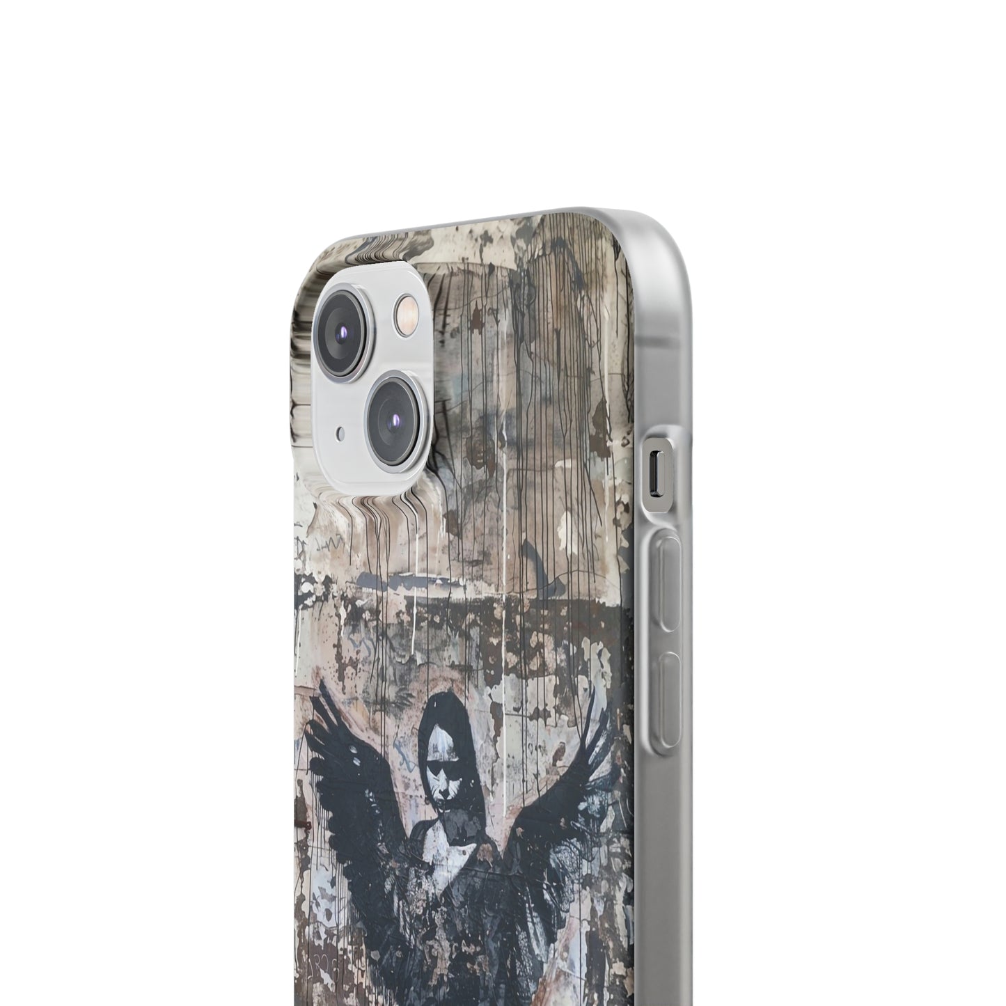 Vhils inspired Gothic Dark Angel Phone Case