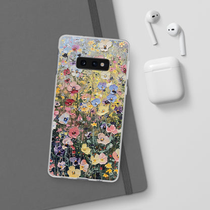 Damien Hirst Inspired Oil on Canvas Flowers | iPhone/Samsung | Slimline Phone Case