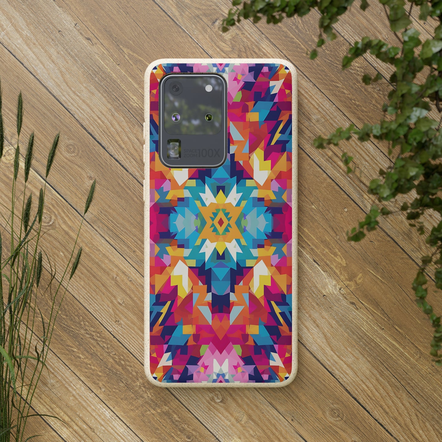 Bold, colourful pattern Biodegradable Phone Case | iPhone / Samsung