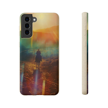 Horse rider cinematic Biodegradable Phone Case | iPhone / Samsung