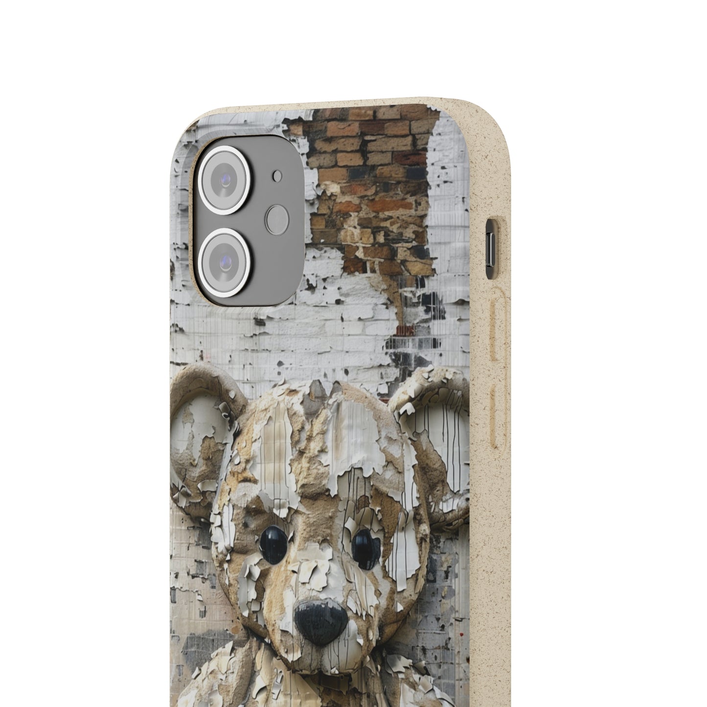 Vhils inspired Teddy Bear Biodegradable Phone Case | iPhone / Samsung