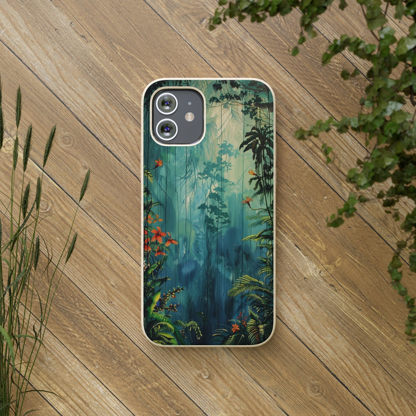 Rain Forest Clearing Scene Biodegradable Phone Case | iPhone / Samsung