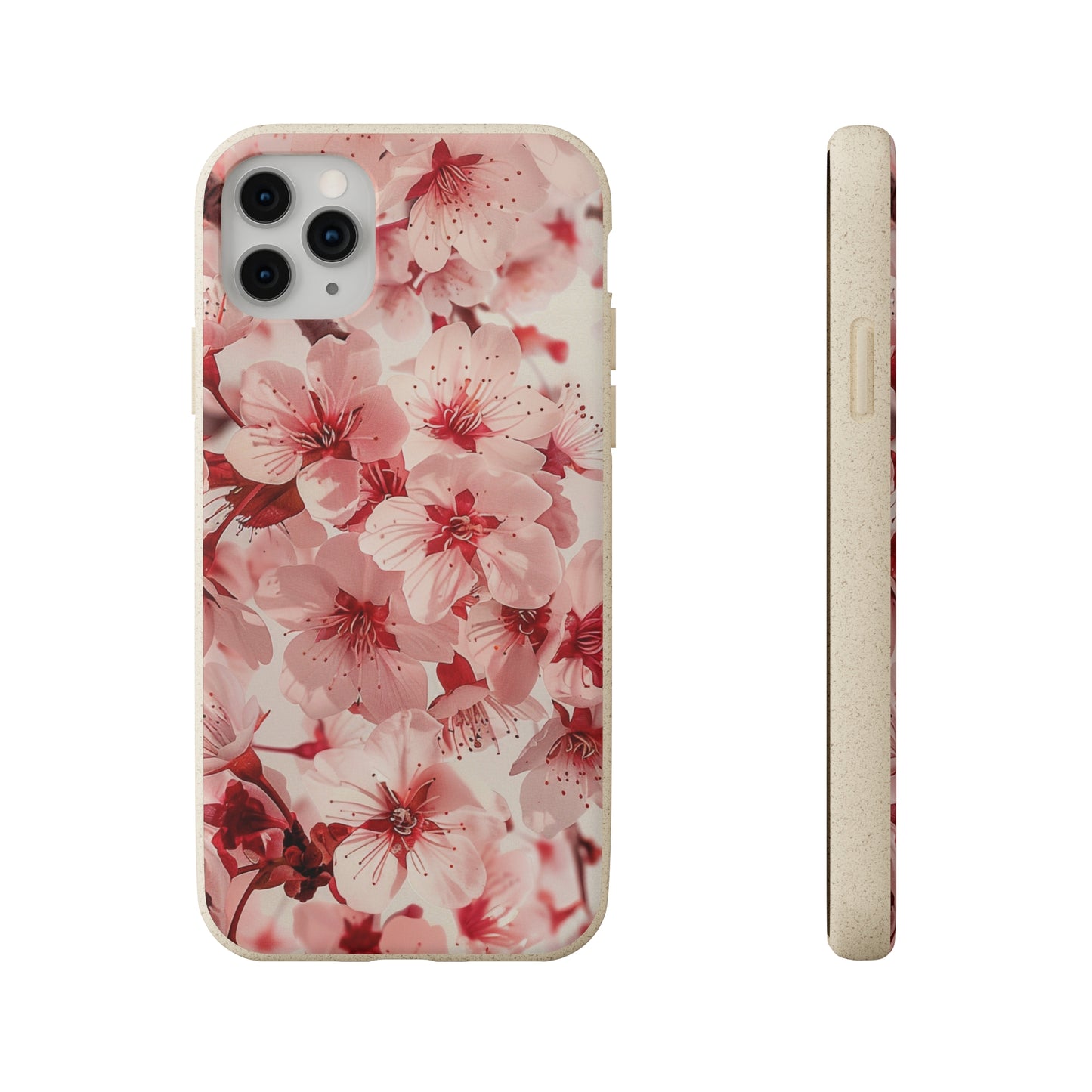 Pink Flowers Biodegradable Phone Case | iPhone / Samsung