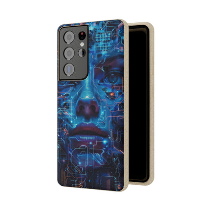 Cyberpunk woman Biodegradable Phone Case | iPhone / Samsung