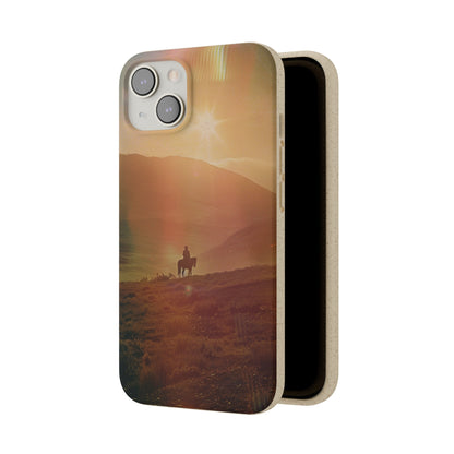 Horse rider cinematic Biodegradable Phone Case | iPhone / Samsung