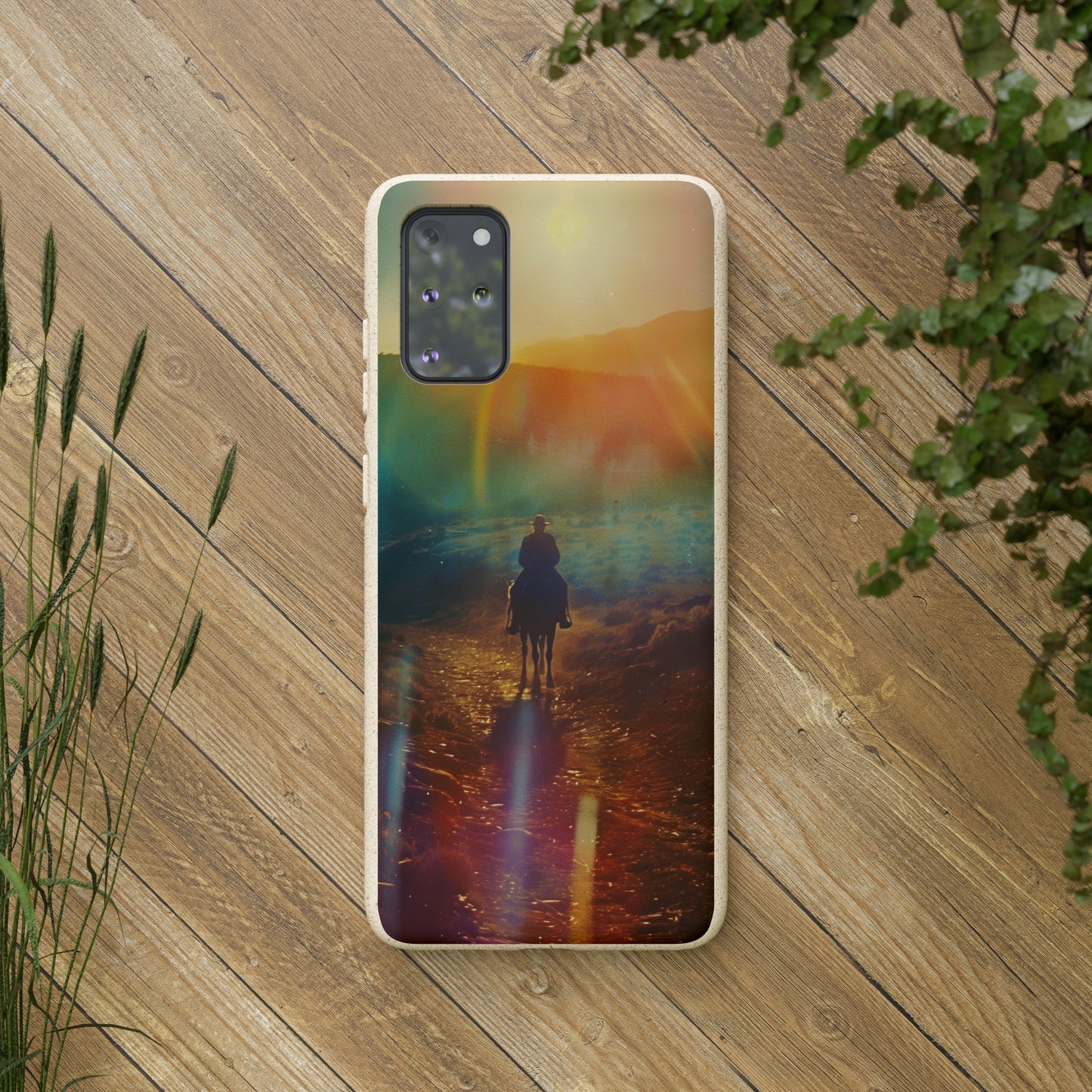 Horse rider cinematic Biodegradable Phone Case | iPhone / Samsung