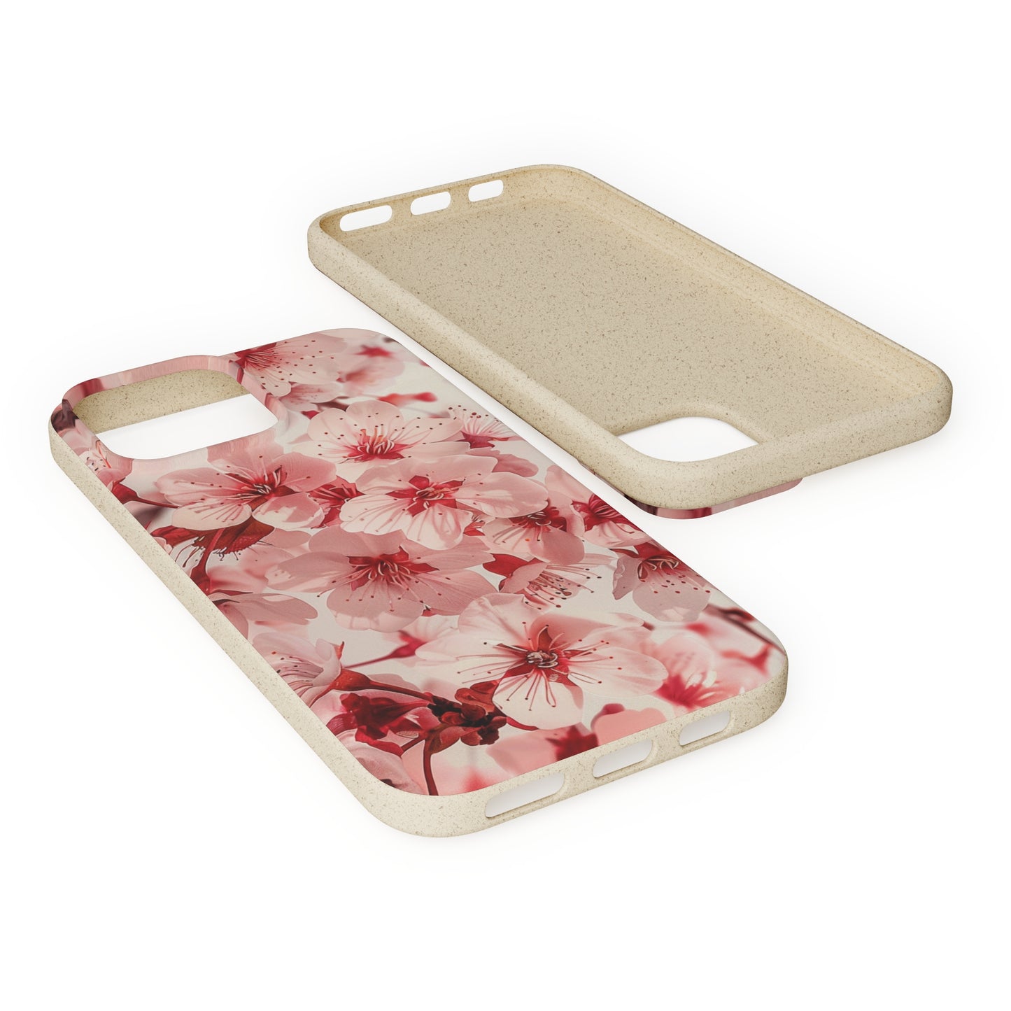 Pink Flowers Biodegradable Phone Case | iPhone / Samsung