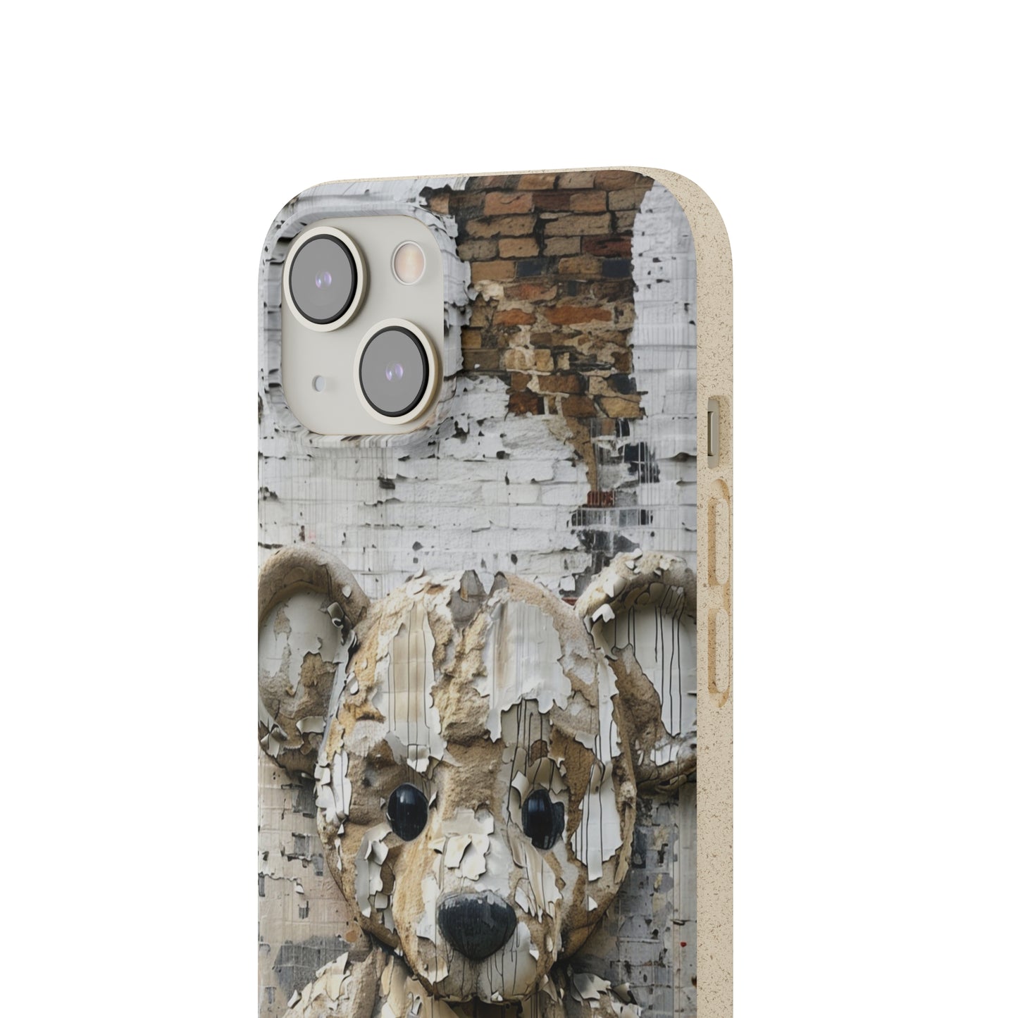 Vhils inspired Teddy Bear Biodegradable Phone Case | iPhone / Samsung