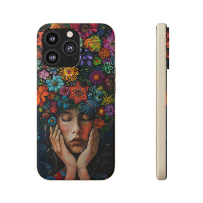 Flower woman Biodegradable Phone Case | iPhone / Samsung