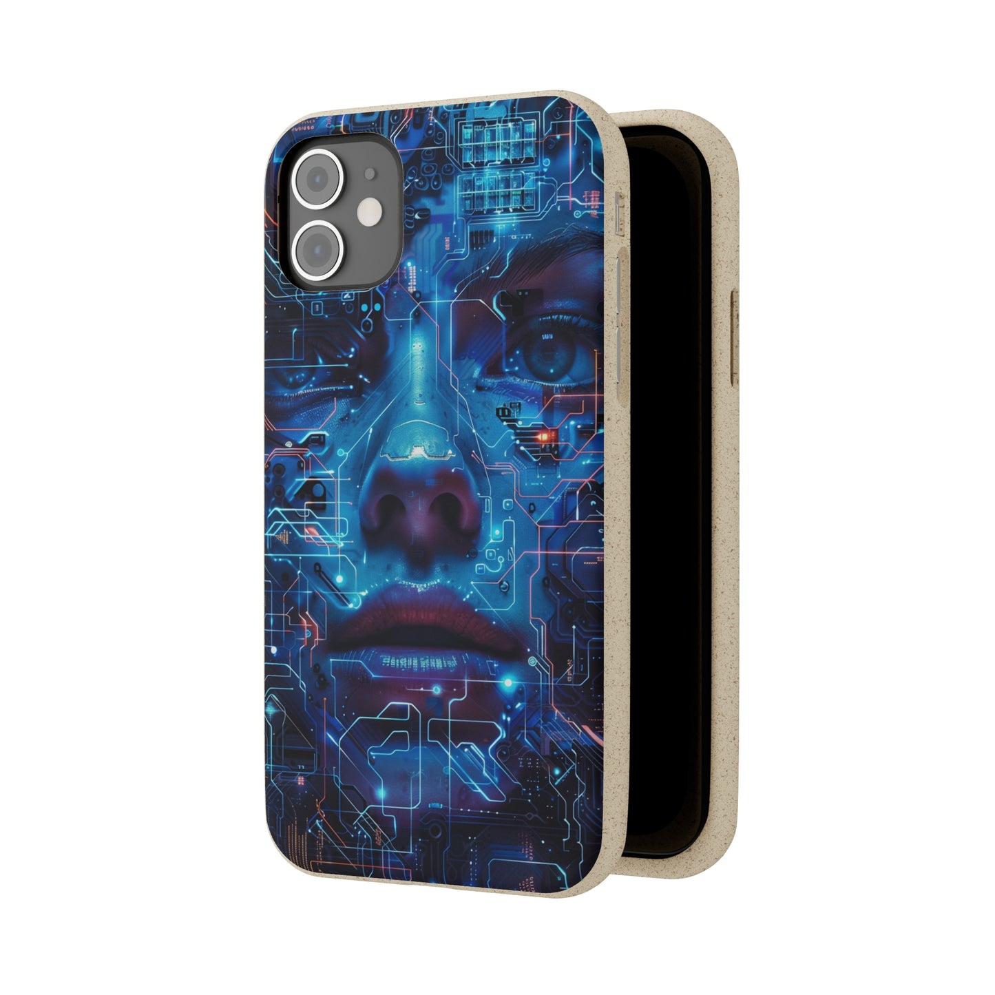 Cyberpunk woman Biodegradable Phone Case | iPhone / Samsung