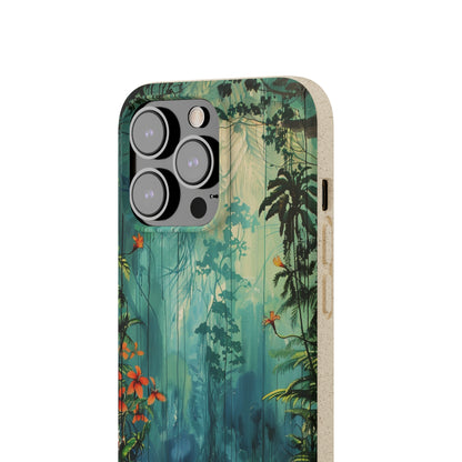 Rain Forest Clearing Scene Biodegradable Phone Case | iPhone / Samsung