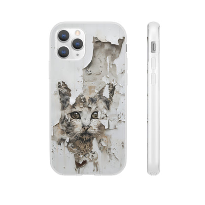 Vhils inspired grafitti Cat Phone Case