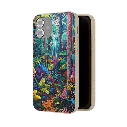 Colourful Rain Forest Biodegradable Phone Case | iPhone / Samsung