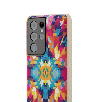 Bold, colourful pattern Biodegradable Phone Case | iPhone / Samsung