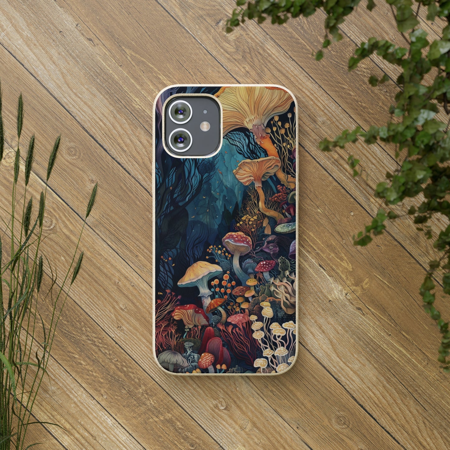 Mushroom Forest Biodegradable Phone Case | iPhone / Samsung