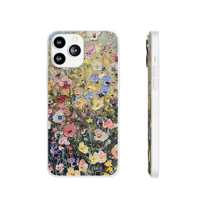 Damien Hirst Inspired Oil on Canvas Flowers | iPhone/Samsung | Slimline Phone Case