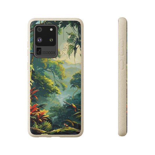 Rain Forest Scene Biodegradable Phone Case | iPhone / Samsung