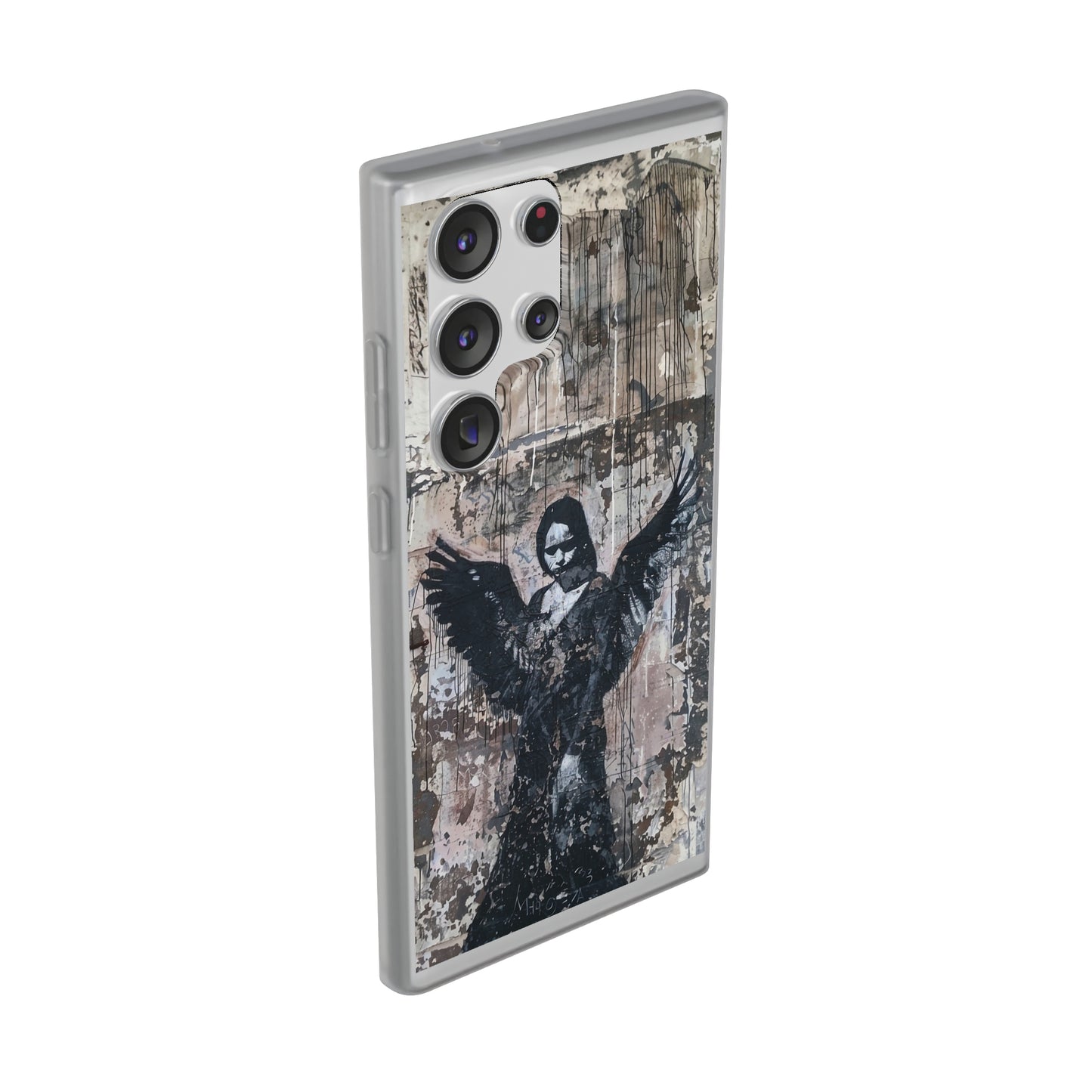 Vhils inspired Gothic Dark Angel Phone Case