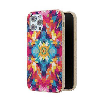 Bold, colourful pattern Biodegradable Phone Case | iPhone / Samsung