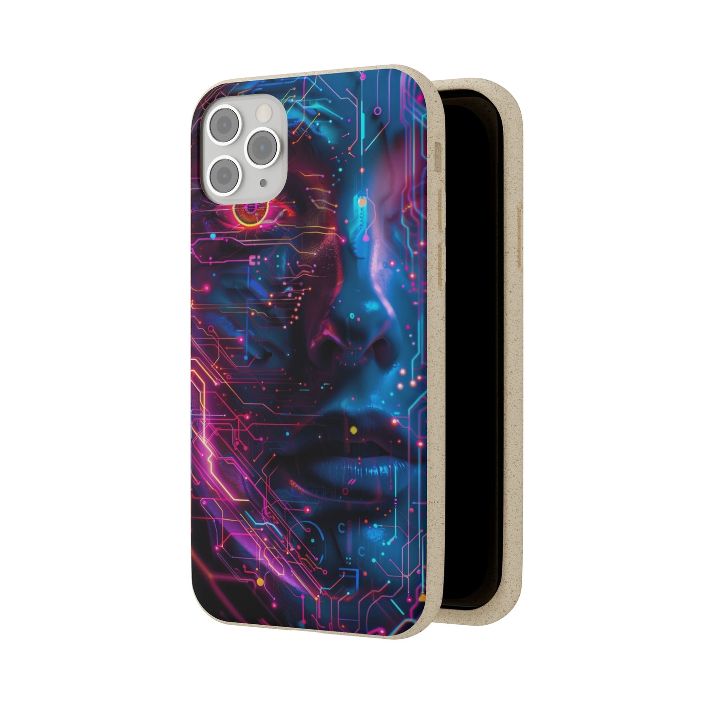 Cyberpunk woman Biodegradable Phone Case | iPhone / Samsung