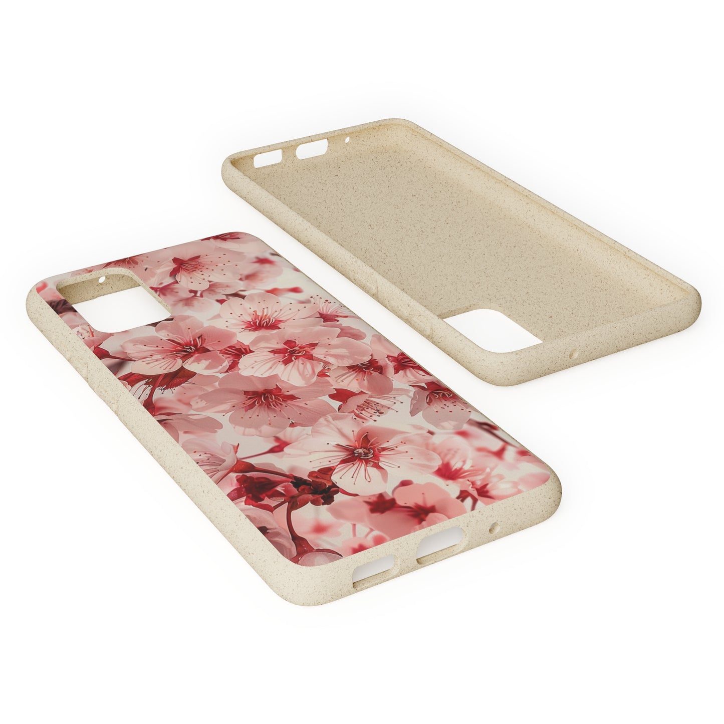 Pink Flowers Biodegradable Phone Case | iPhone / Samsung