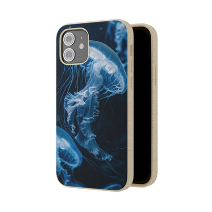 Deep Ocean Jellyfish Biodegradable Phone Case | iPhone / Samsung