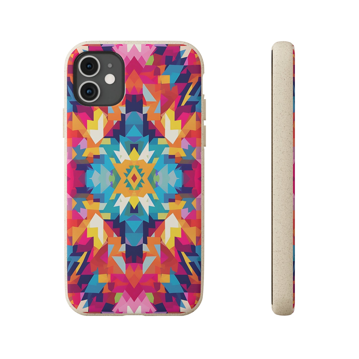 Bold, colourful pattern Biodegradable Phone Case | iPhone / Samsung