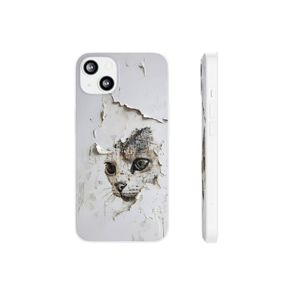 Vhils inspired Cat Phone Case | iPhone / Samsung