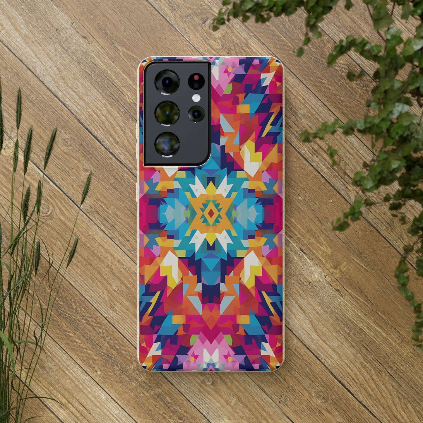 Bold, colourful pattern Biodegradable Phone Case | iPhone / Samsung