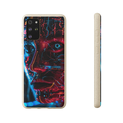 Cyberpunk woman Biodegradable Phone Case | iPhone / Samsung