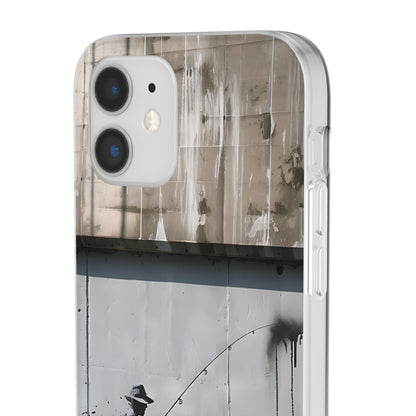 Banksy inspired man fishing | iPhone/Samsung | Slimline Phone Case