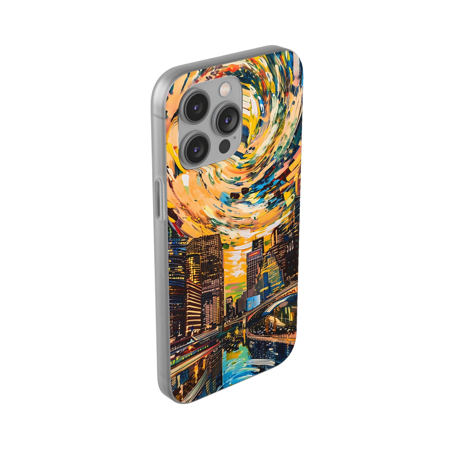 Van Gogh inspired City scene | iPhone/Samsung | Slimline Phone Case