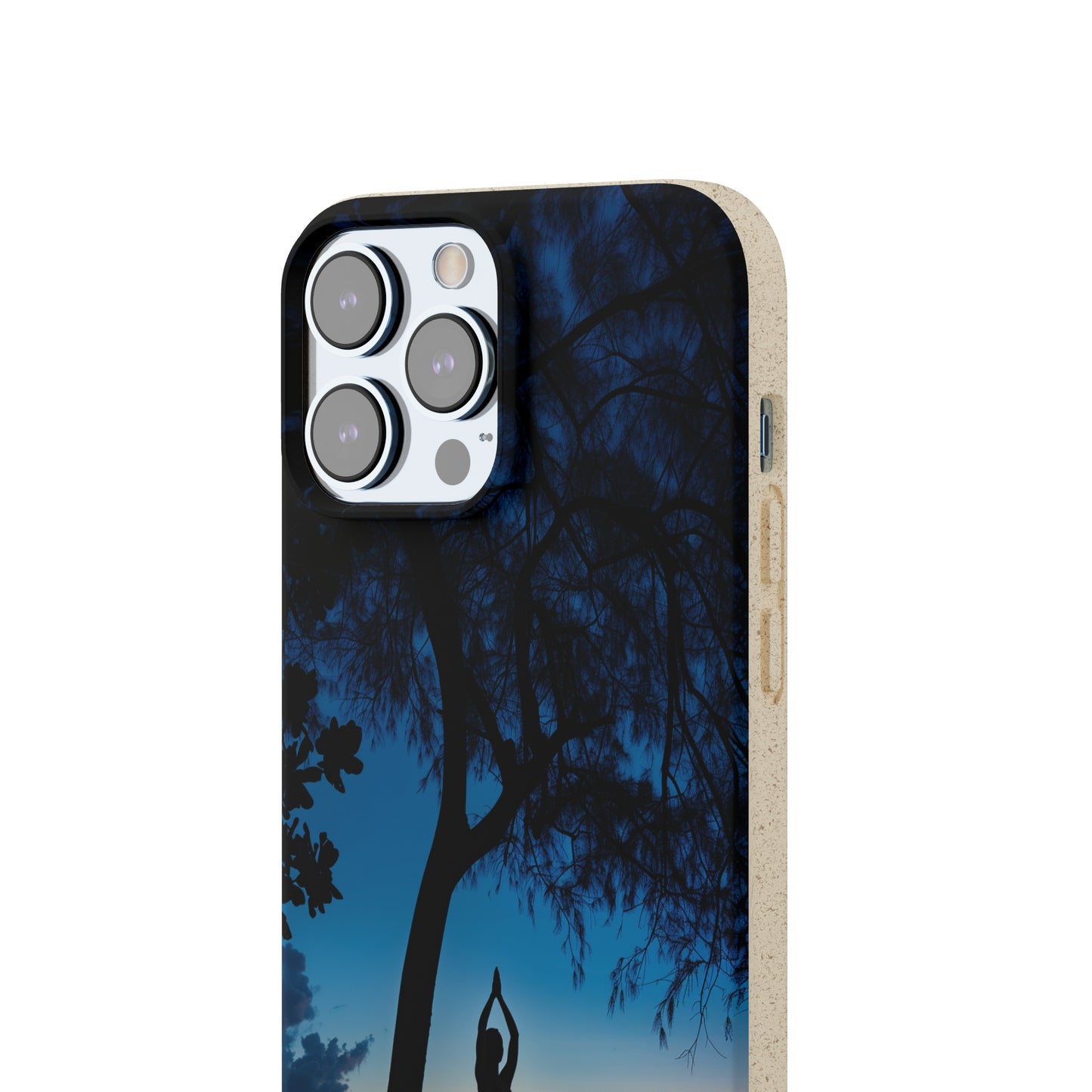 Yoga pose at Sunset on the beach Biodegradable Phone Case | iPhone / Samsung