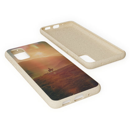 Horse rider cinematic Biodegradable Phone Case | iPhone / Samsung